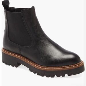 Black Leather Chelsea Boots